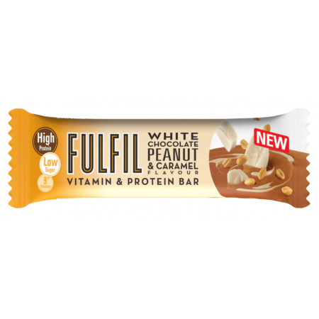 Fulfil Vitamins & Protein Bar, White Chocolate & Peanut Caramel - 15 x 55g